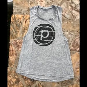 Pure Barre Grey Cotton Racerback Tanktop
